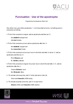 Grammar Improvement Tools: A Guide from the Academic Skills Unit - Studocu