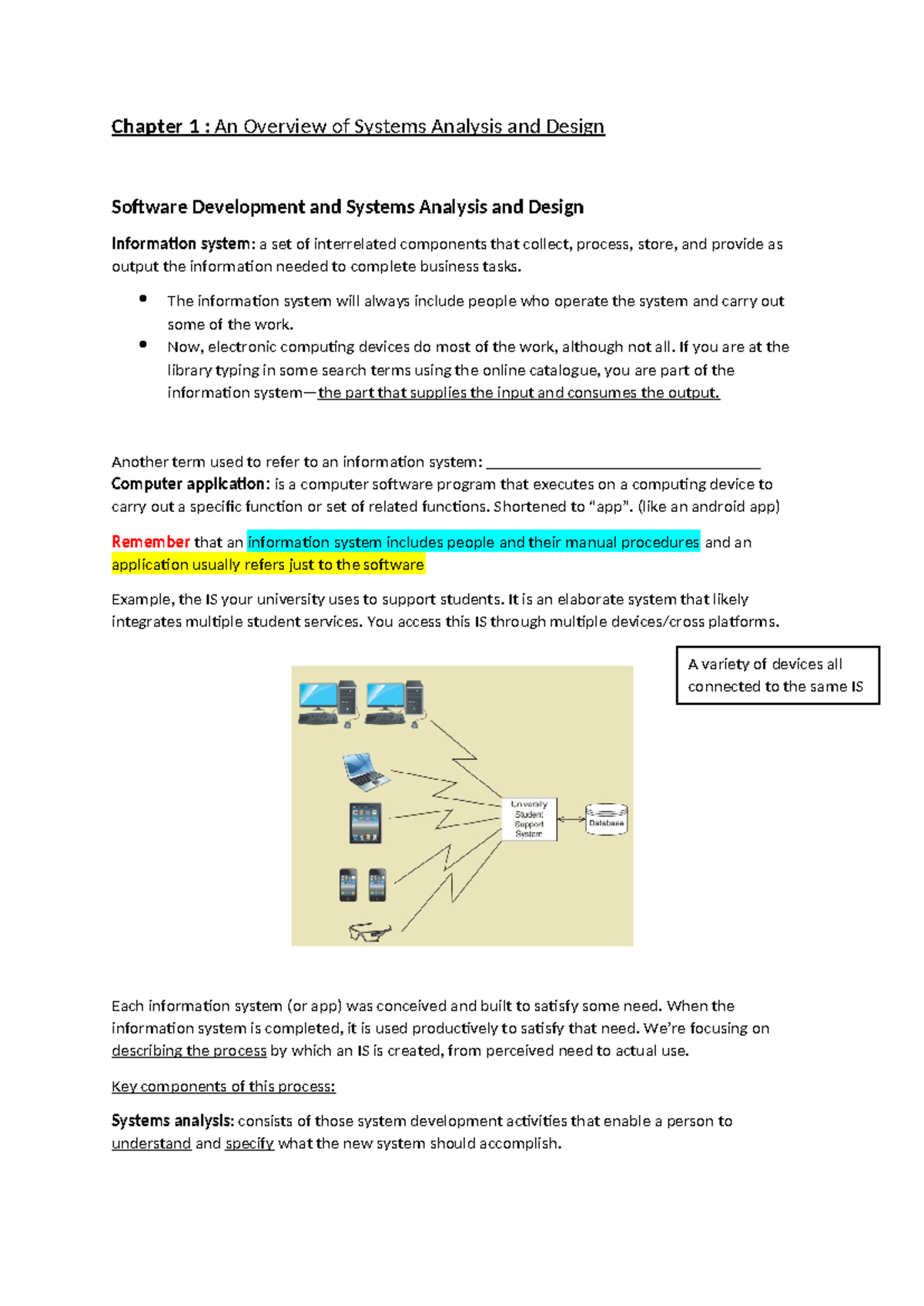 Chapter 1: Overview of Systems Development and Analysis Techniques ...