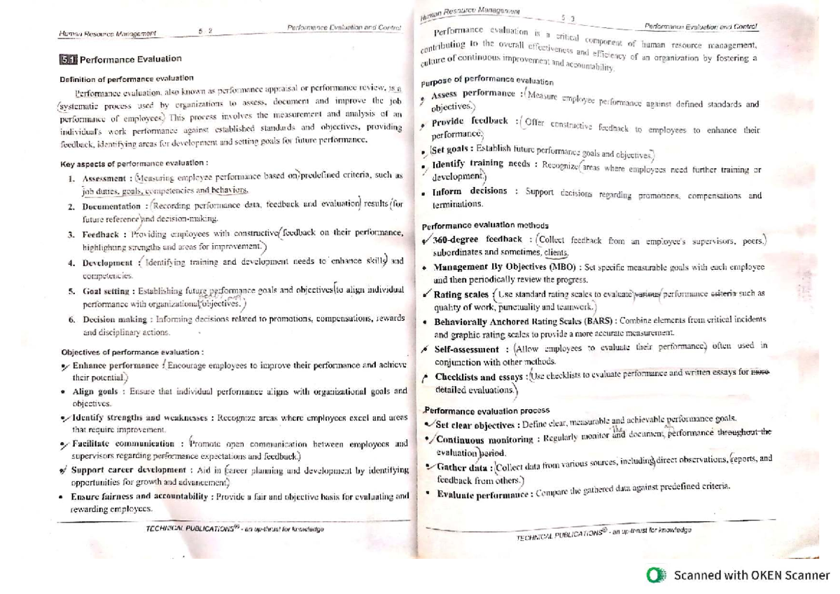 Human Resource Management (HRM) Performance Evaluation & Control - Unit ...