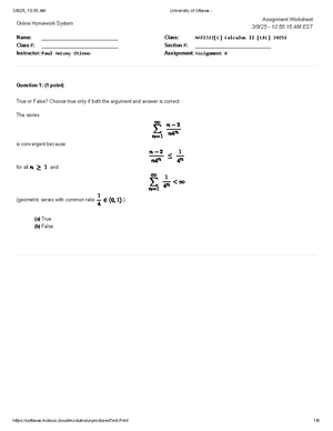MAT1322 Midterm 1 - paper A (Solutions) - Winter 2025 MAT1322 Paper A 1 ...