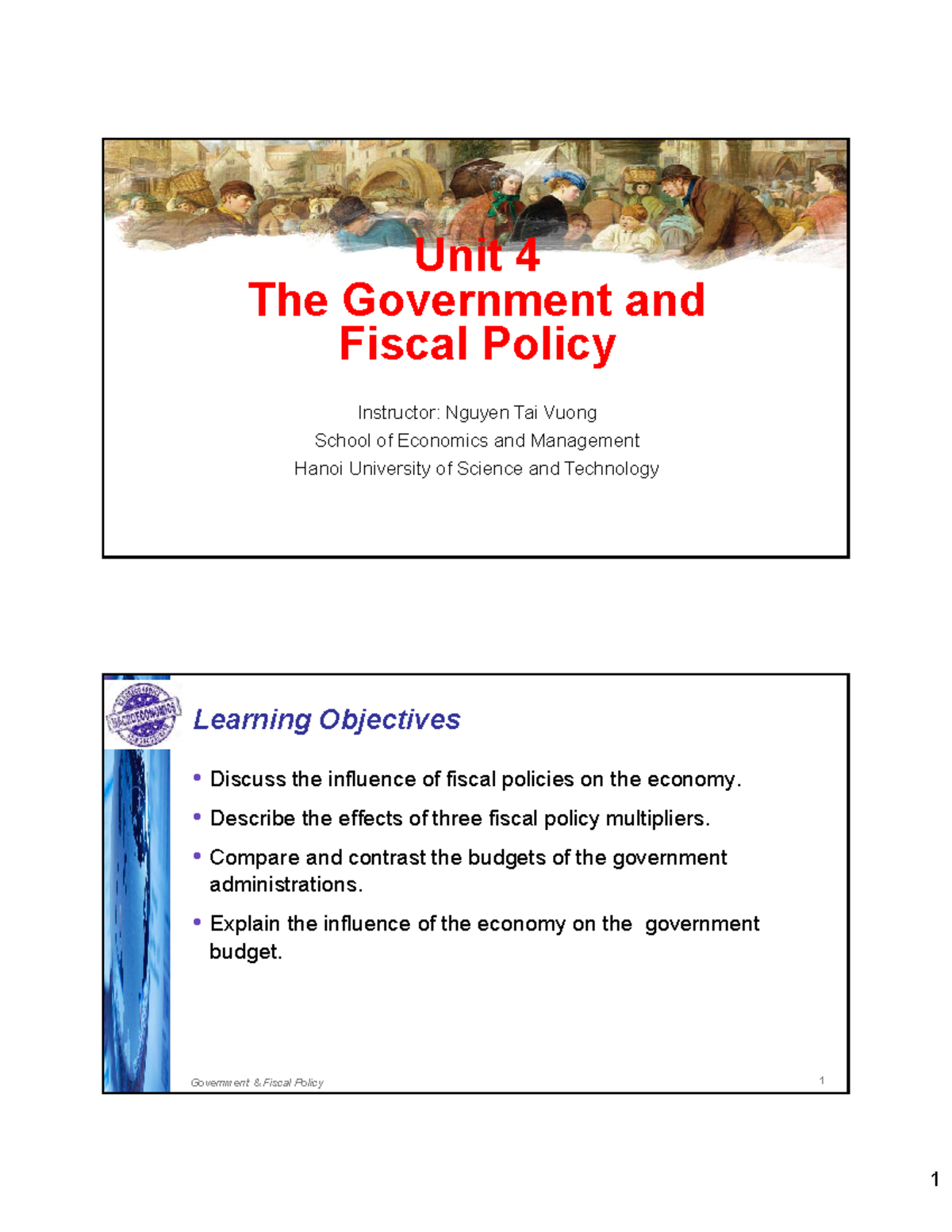 Unit 4 - Government and Fiscal Policy Overview (ECO 101) - Studocu