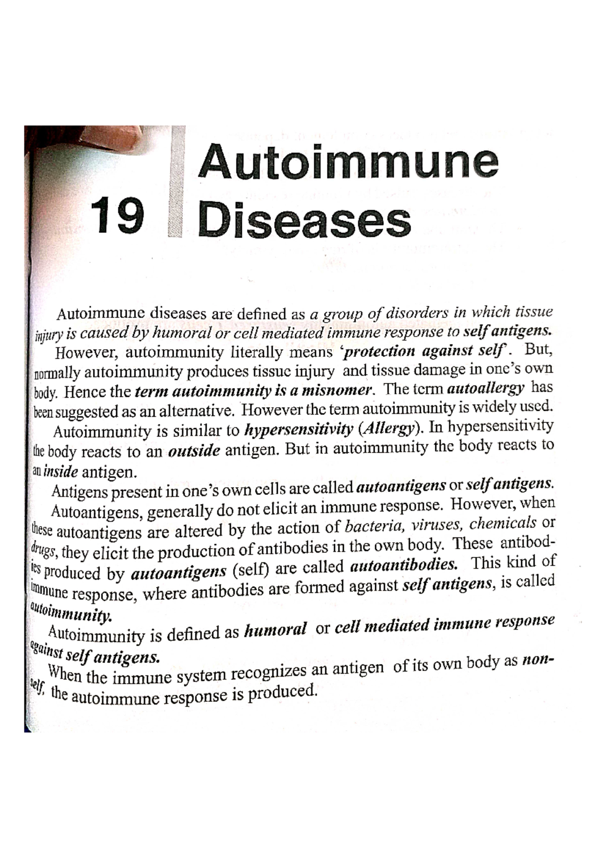 Immunology 3rd Unit - Mussels - Autoimmune 19 Diseases Autoimmune ...