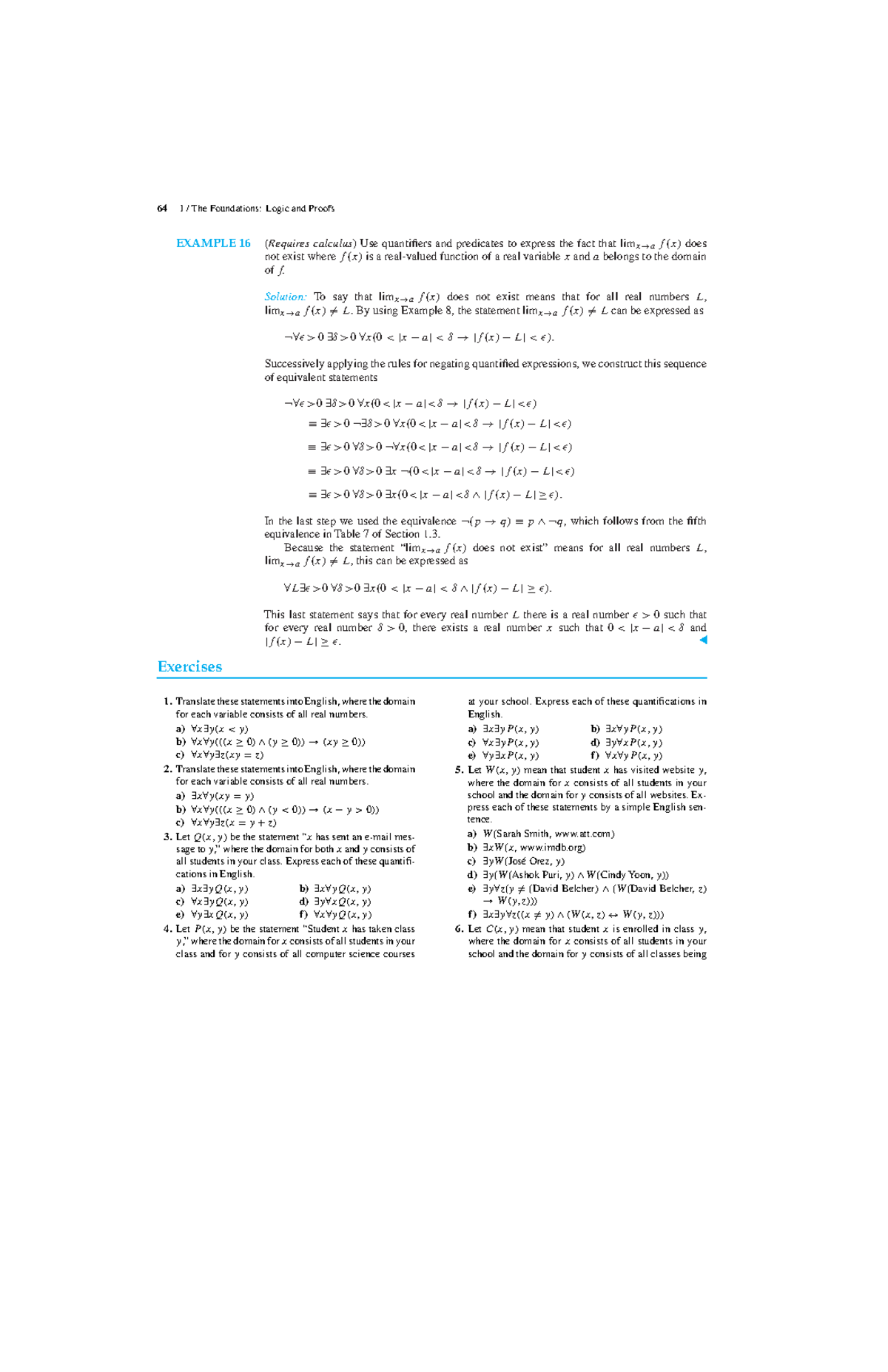 Discrete Mathematics and Its Applications - Chapter 1: Logic and Proofs ...