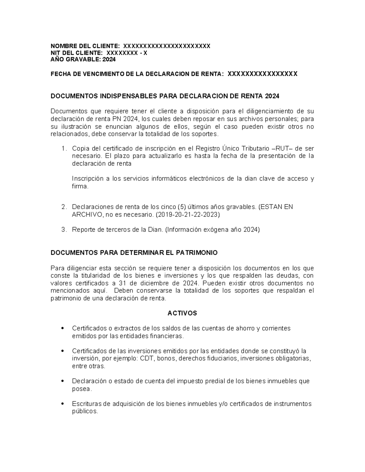 Documentos Indispensables para la Declaración de Renta 2024 (Ayuda ...