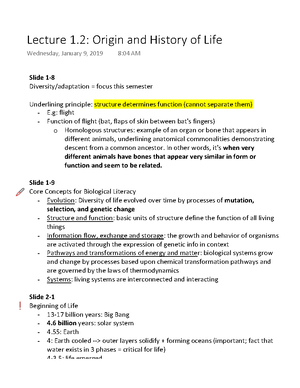 Wk 2 Gen Bio 2 Evolution of Life on Earth - Department of Education ...