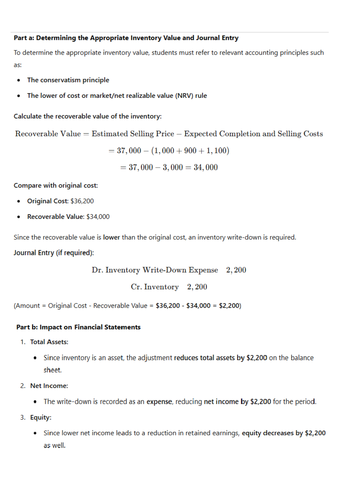 PA T1 2025 Integrated GA: Inventory Valuation & Journal Entries - Studocu