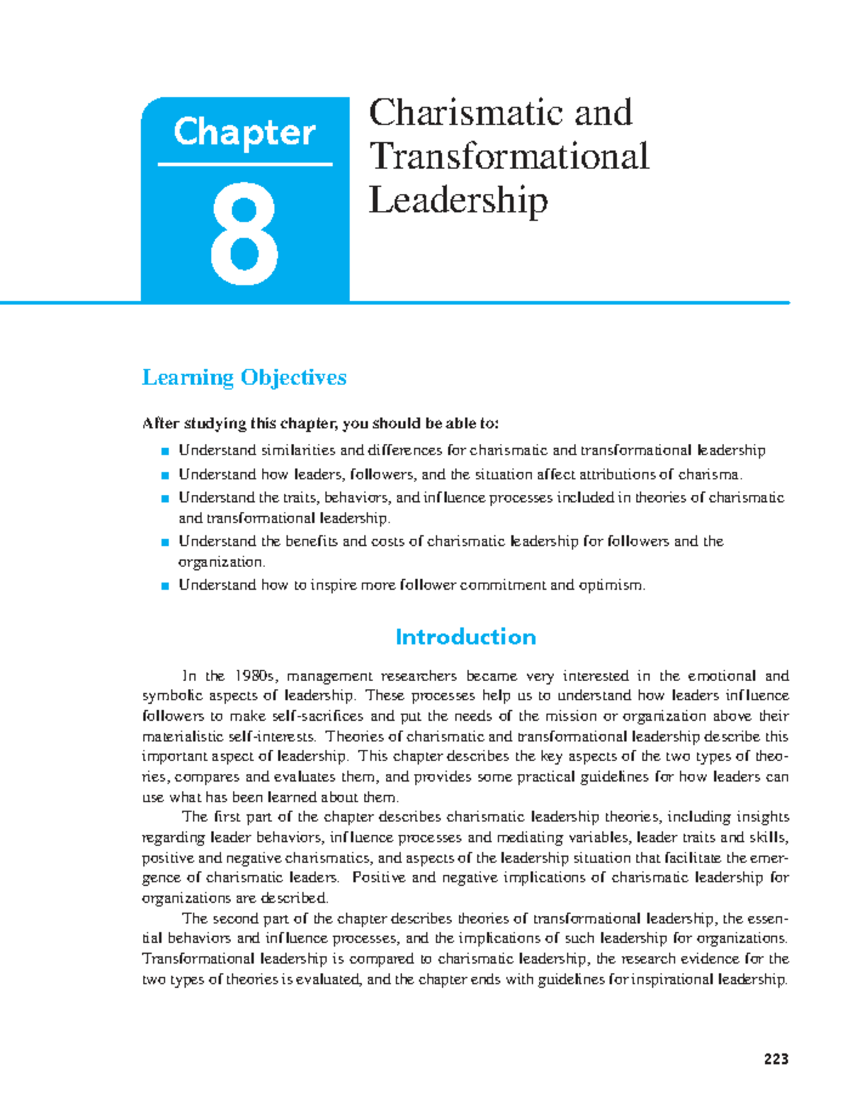 C8 - Charismatic and Transformational Leadership Overview and Insights ...