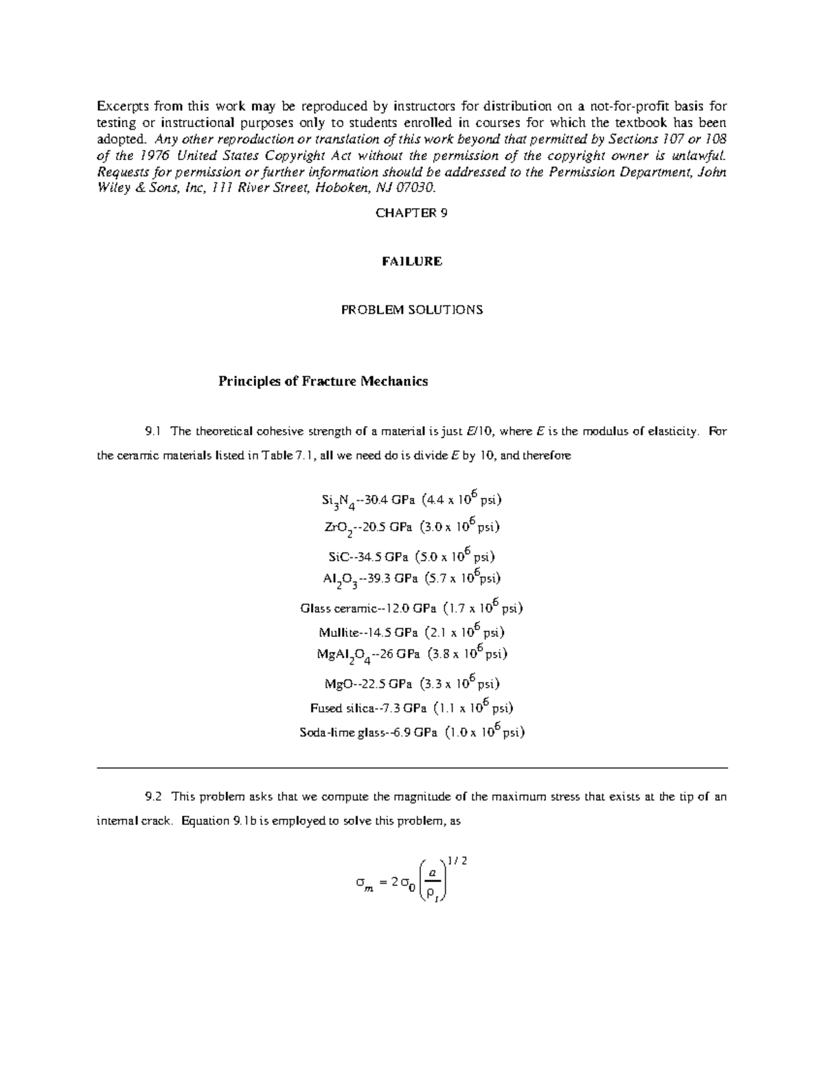 Ch09 solution manual fundamentals of materials science and engineering ...