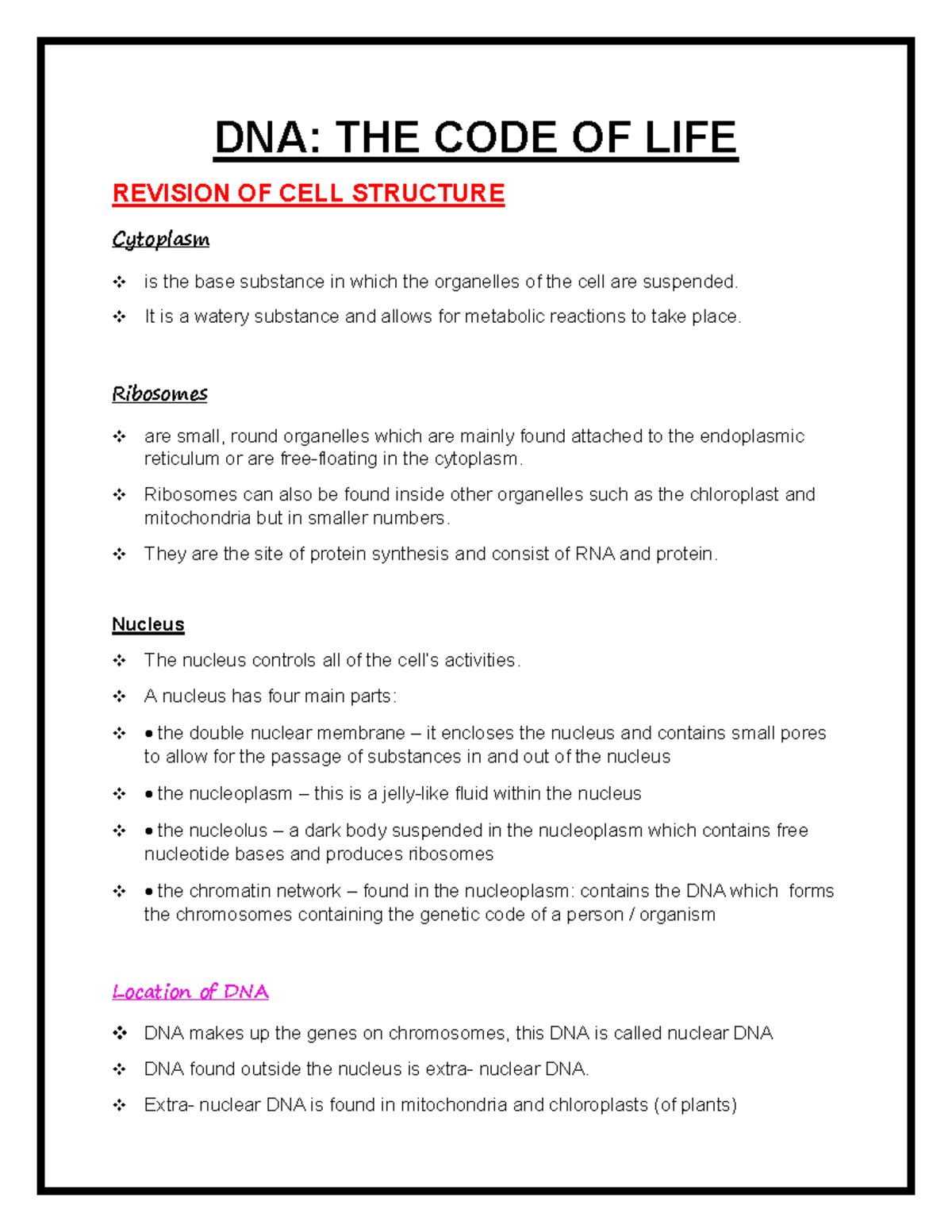 DNA Structure and Replication: Overview and Significance - DNA: THE ...