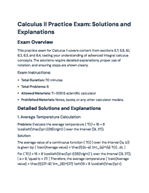 Math 2260: Calculus II Class Outline & Integration by Parts Overview ...