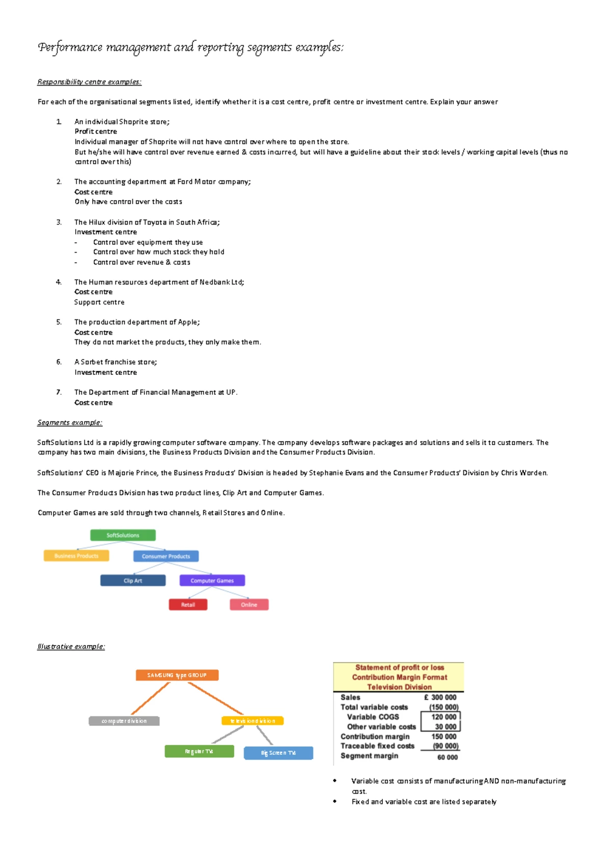 Standard Costing Examples and Variance Analysis for Financial Metrics ...