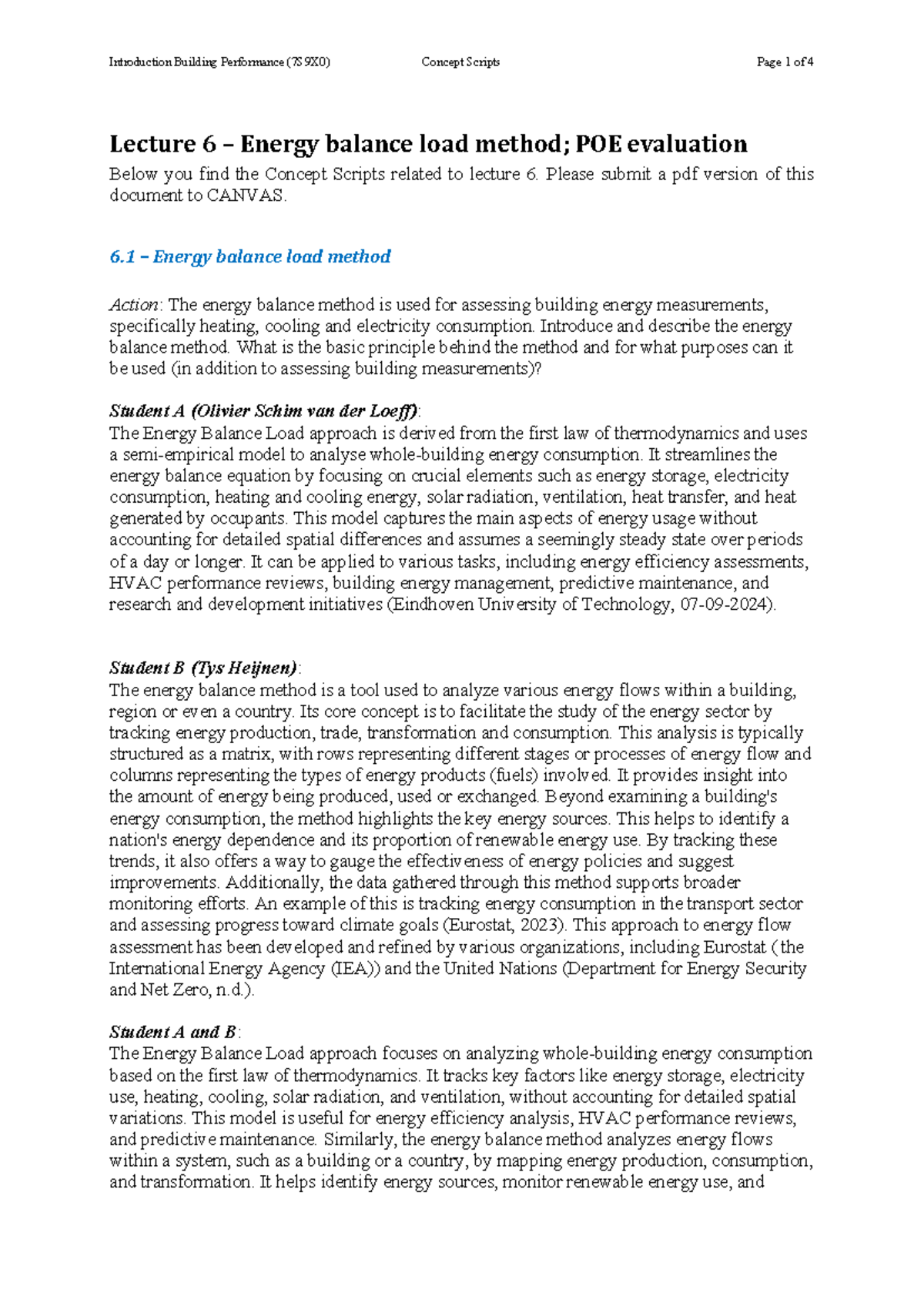 7S9X0 - Concept Scripts - Lecture 6: Understanding Energy Balance ...