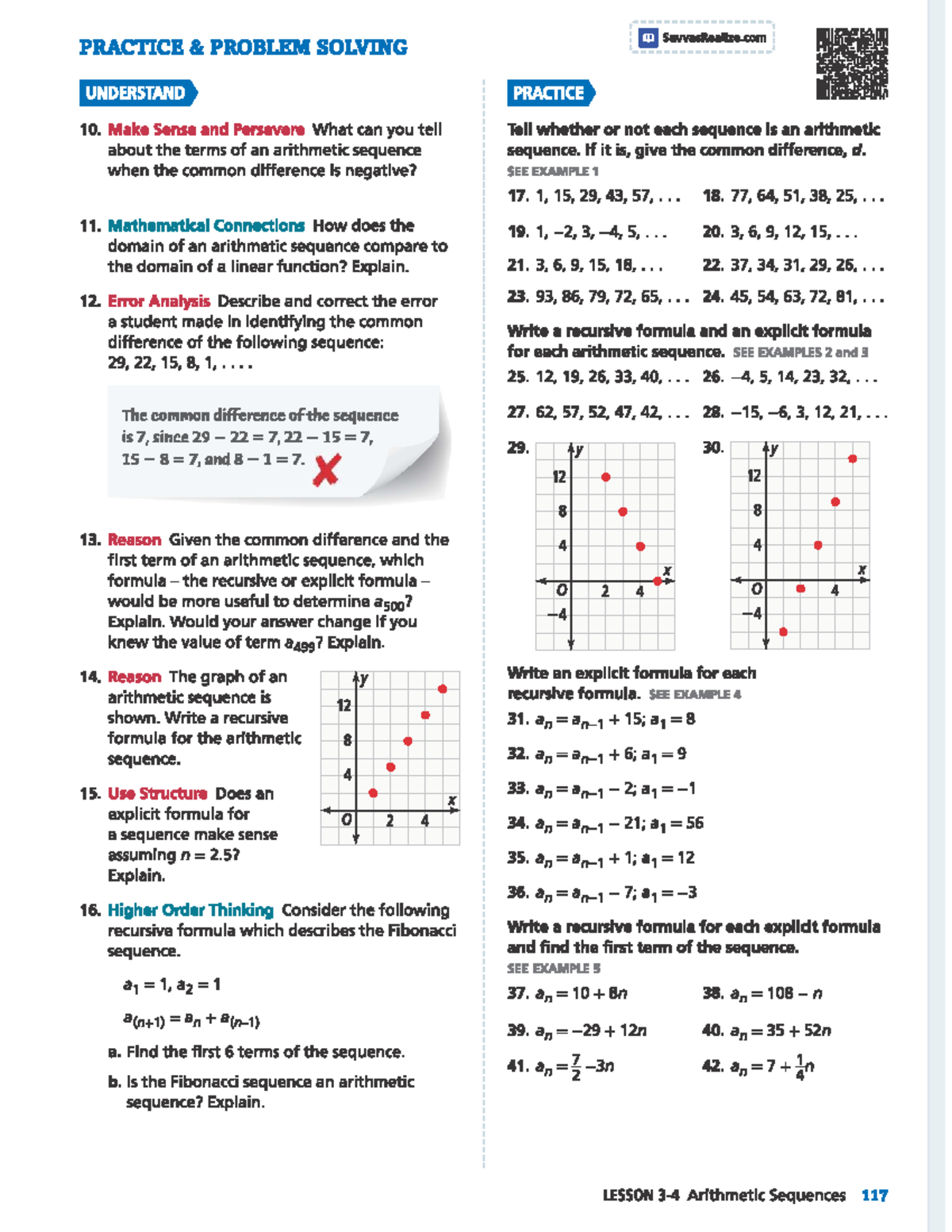 MATH 10: Understanding Arithmetic Sequences and Formulas - Studocu