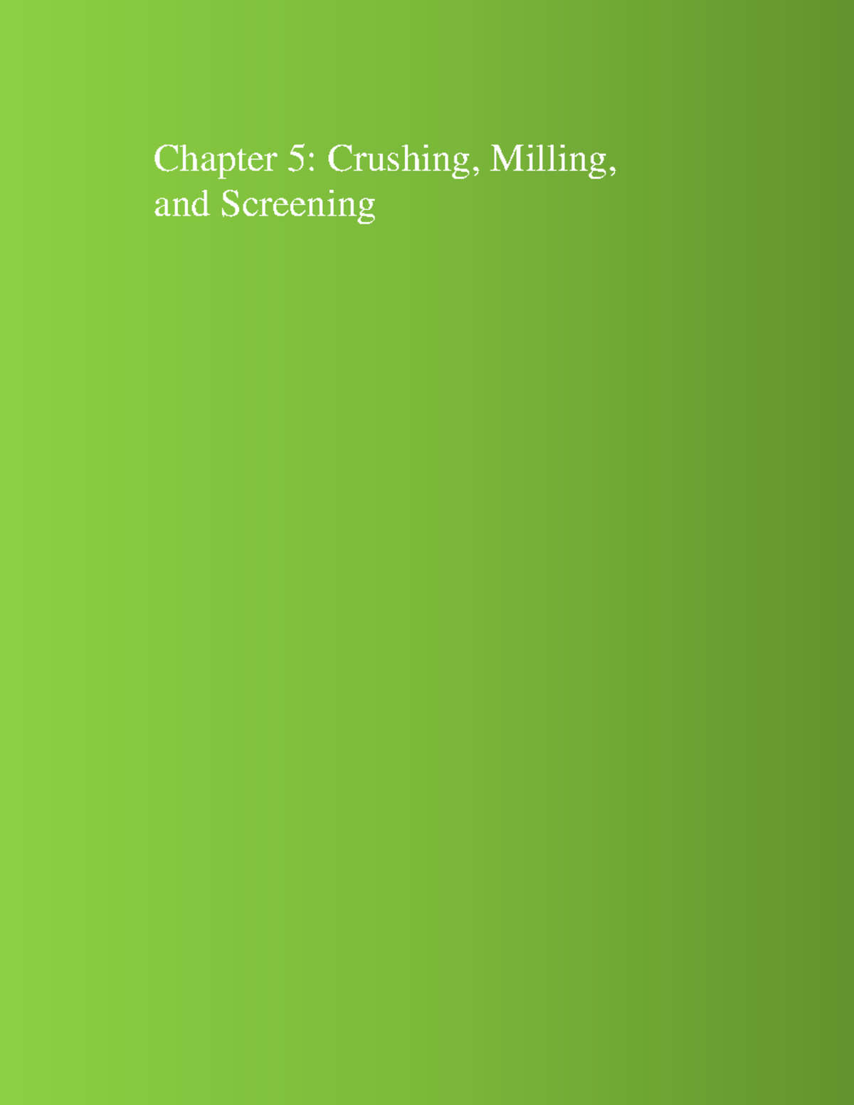 Chapter 5: Dust Control Methods in Crushing, Milling, and Screening for ...