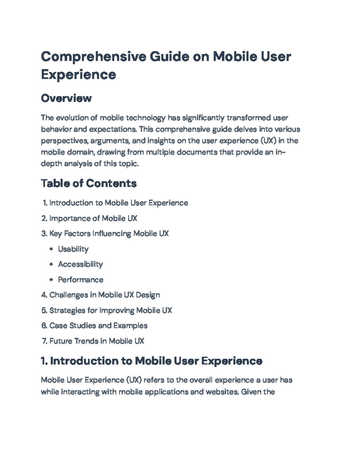 Comprehensive Guide to Mobile User Experience Strategies and Trends ...