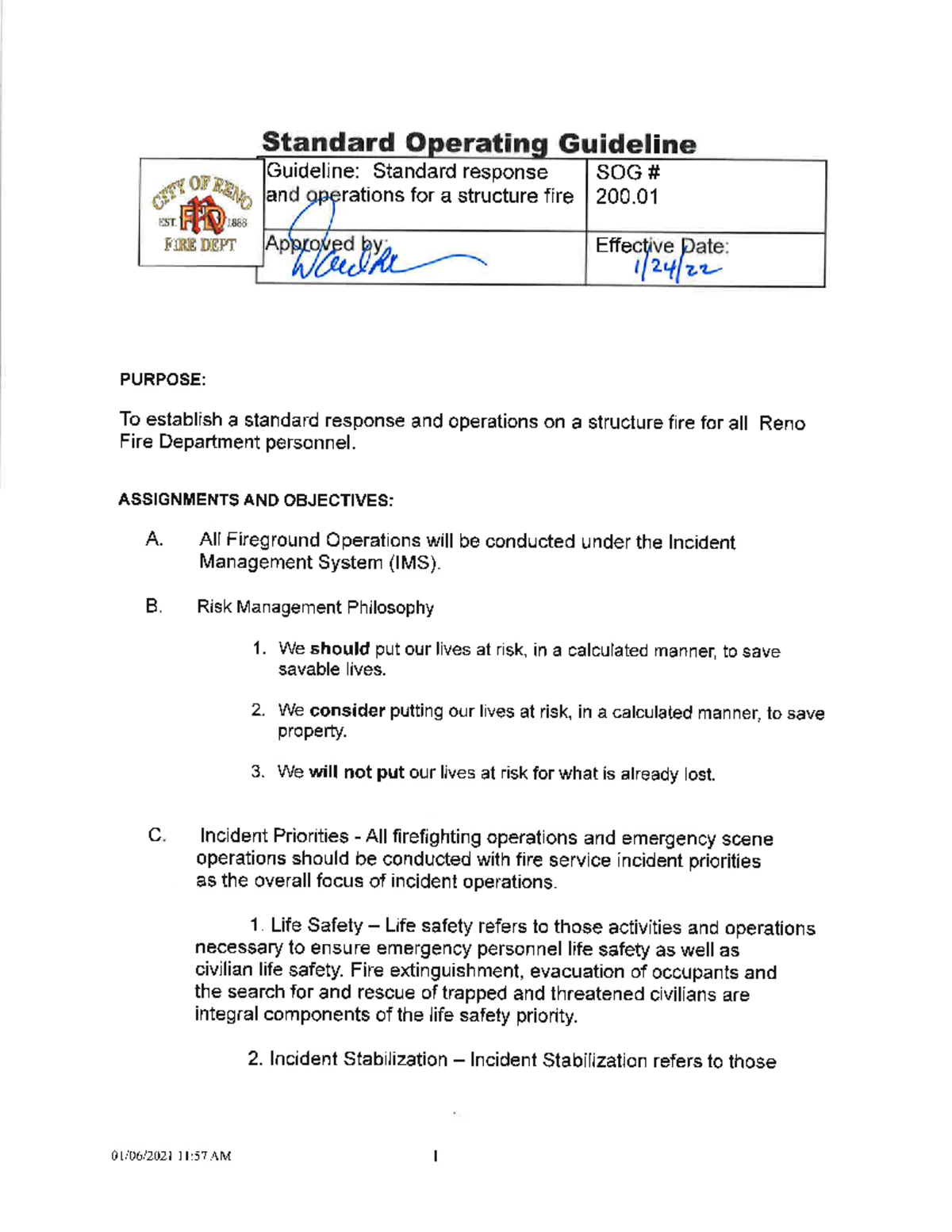 Final Exam Study Guide: Structure Fire Operations SOG - XYZ123 - Studocu