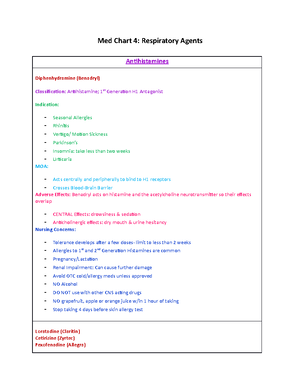 Med Chart 7 GI Tract Drugs - Med Chart 7: GI Tract Agents PUD/GERD ...