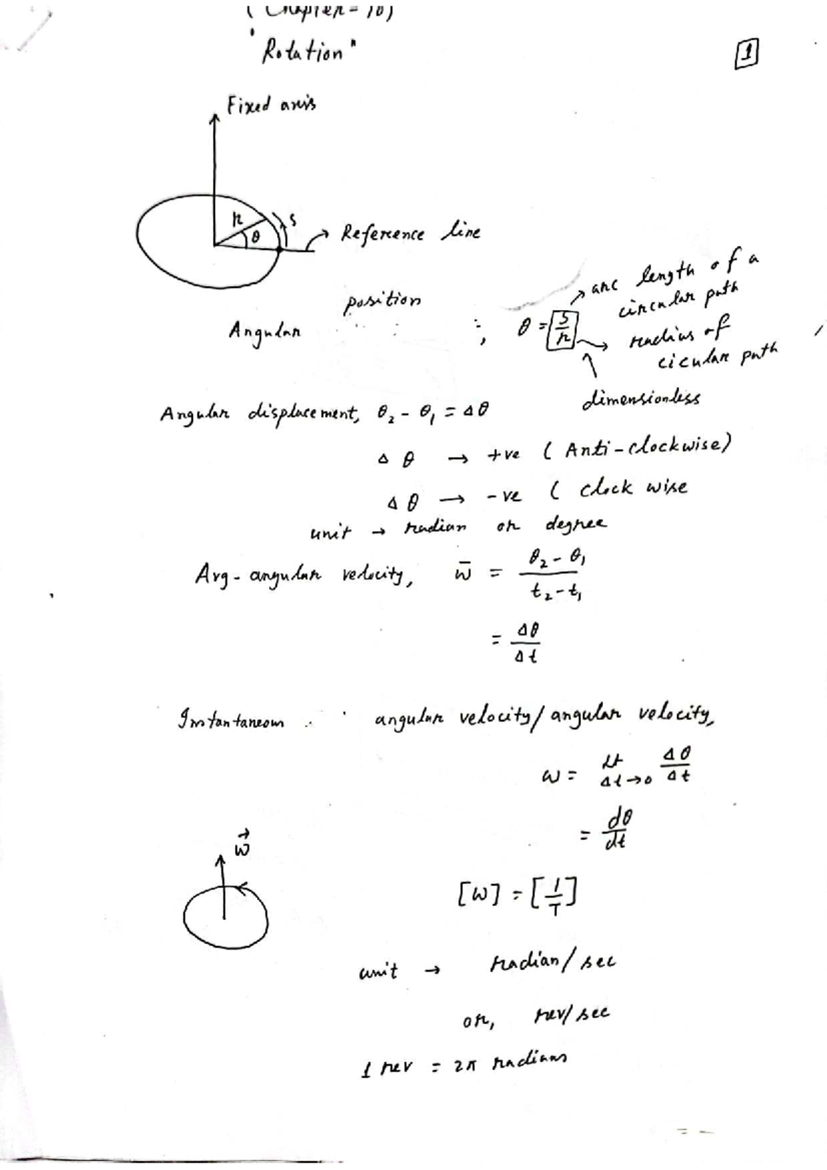 Chapter 10 - Fixed Axis Rotation and Angular Motion Concepts - Studocu