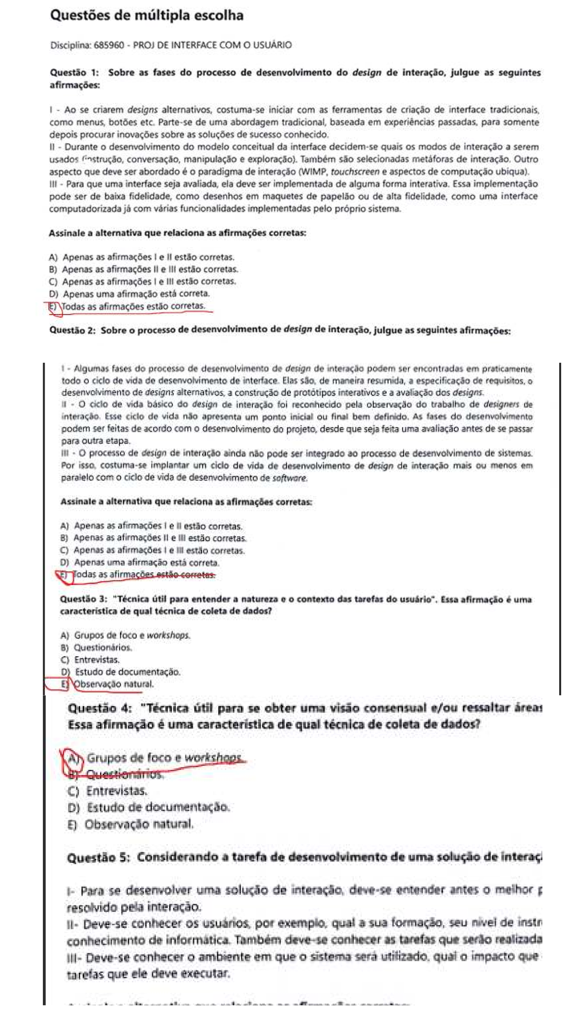 Prova de Múltipla Escolha - 685960 PROJ DE INTERFACE COM USUÁRIO - Studocu