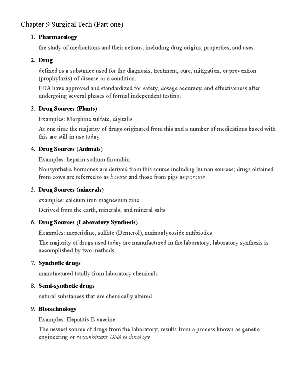 Surgical Tech Chapter 9: Pharmacology and Drug Administration Overview ...