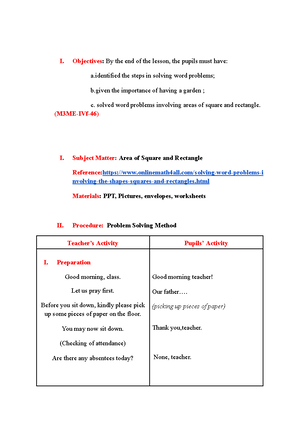 Problem solving method-cover page areas of squares and rectangles ...