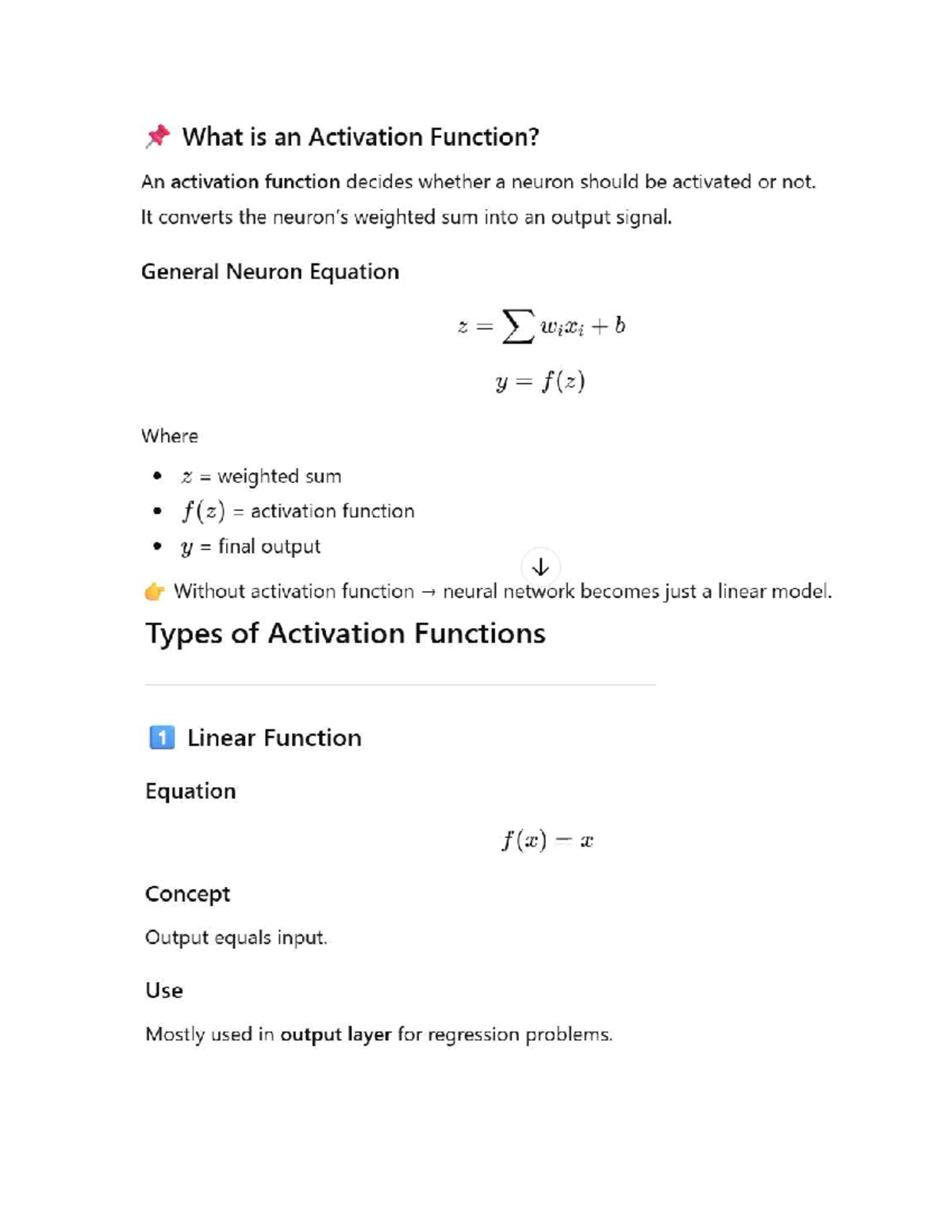 Activation Functions in Neural Networks: Overview and Types - Studocu