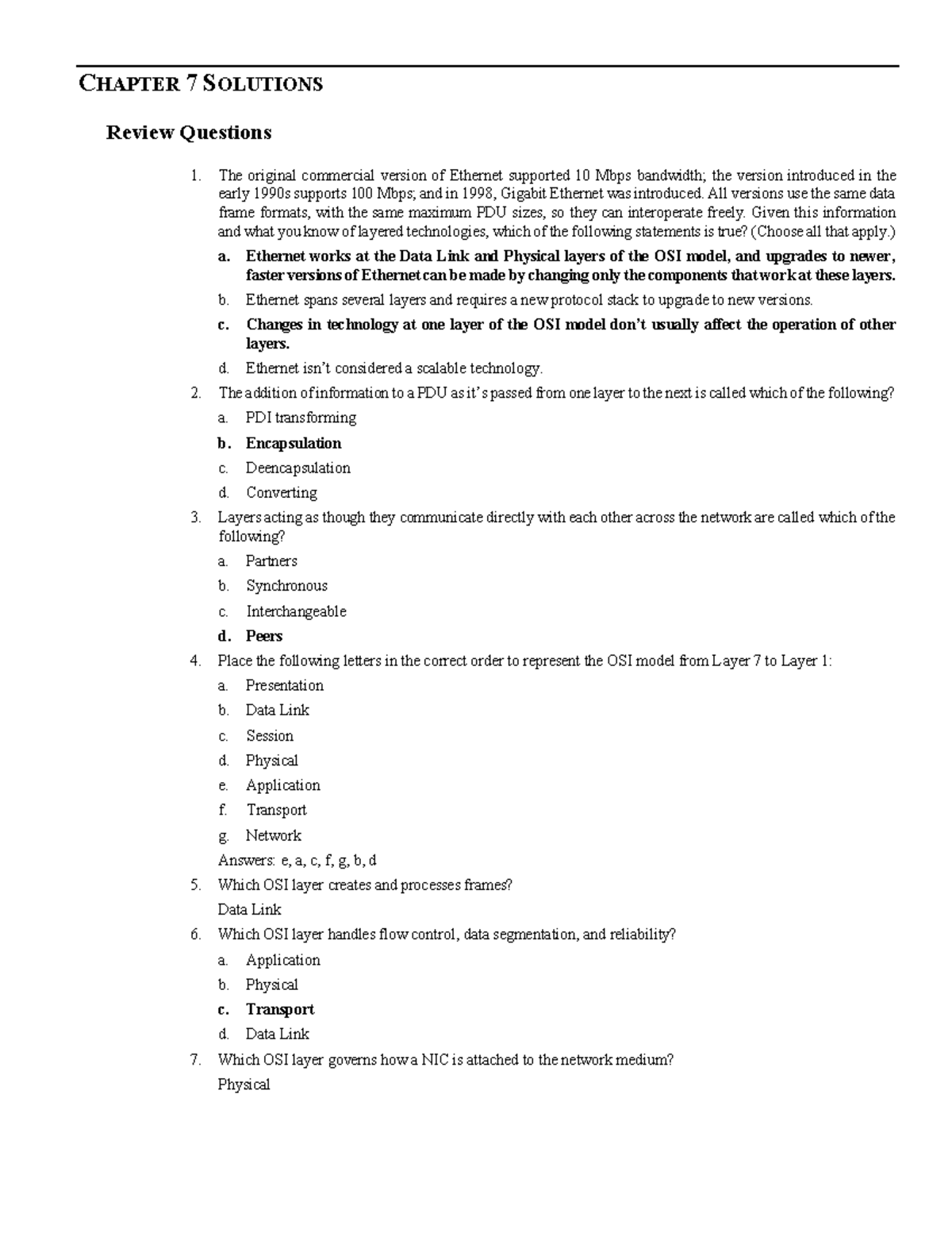 Solutions to HW3 - Chapter 7 Review Questions and Answers - Studocu
