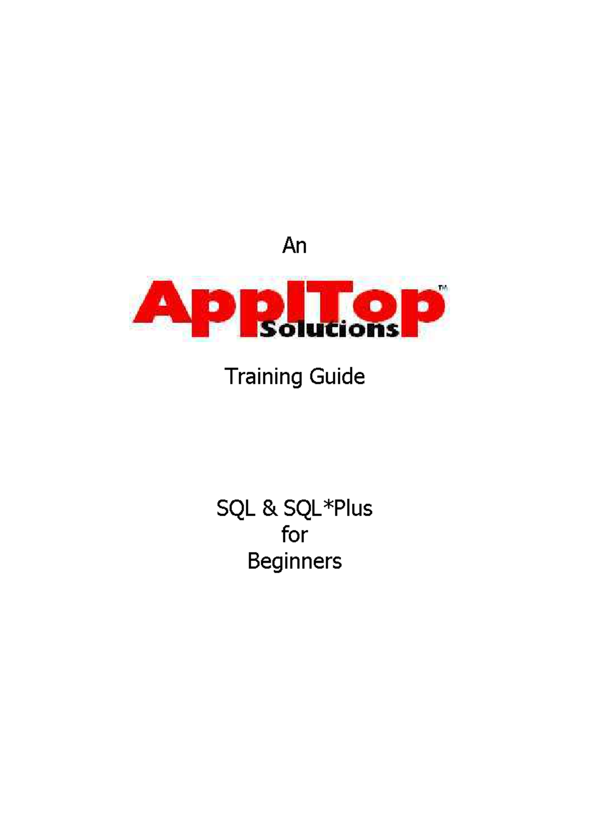 0122 Oracle SQL & SQL*Plus Beginner Training Guide Tutorial - Studocu