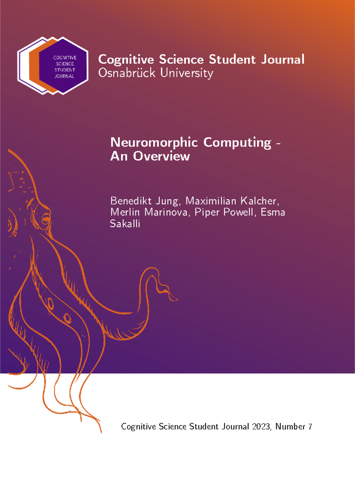 Cognitive Science Student Journal 2023: Neuromorphic Computing Overview ...