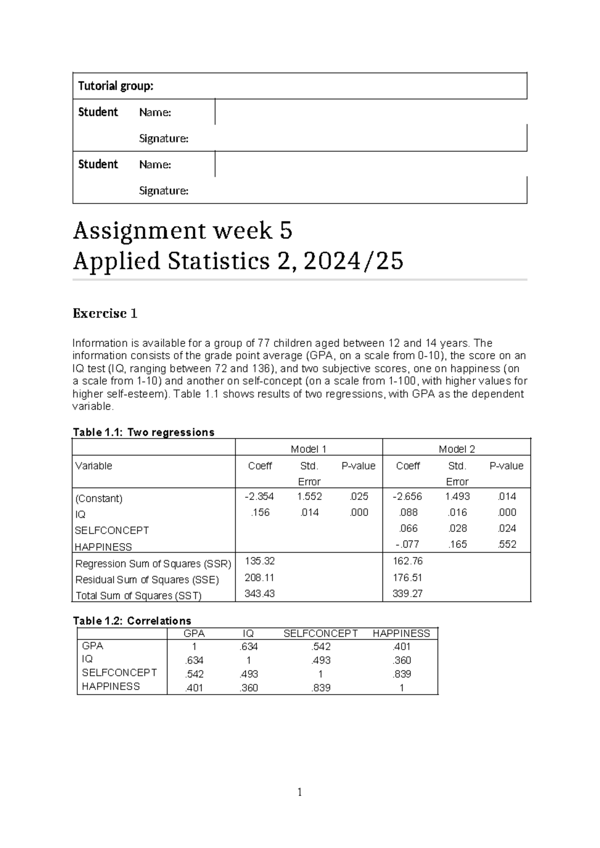 2024A5 - Assignment Week 5: Applied Statistics 2 Analysis - Studeersnel