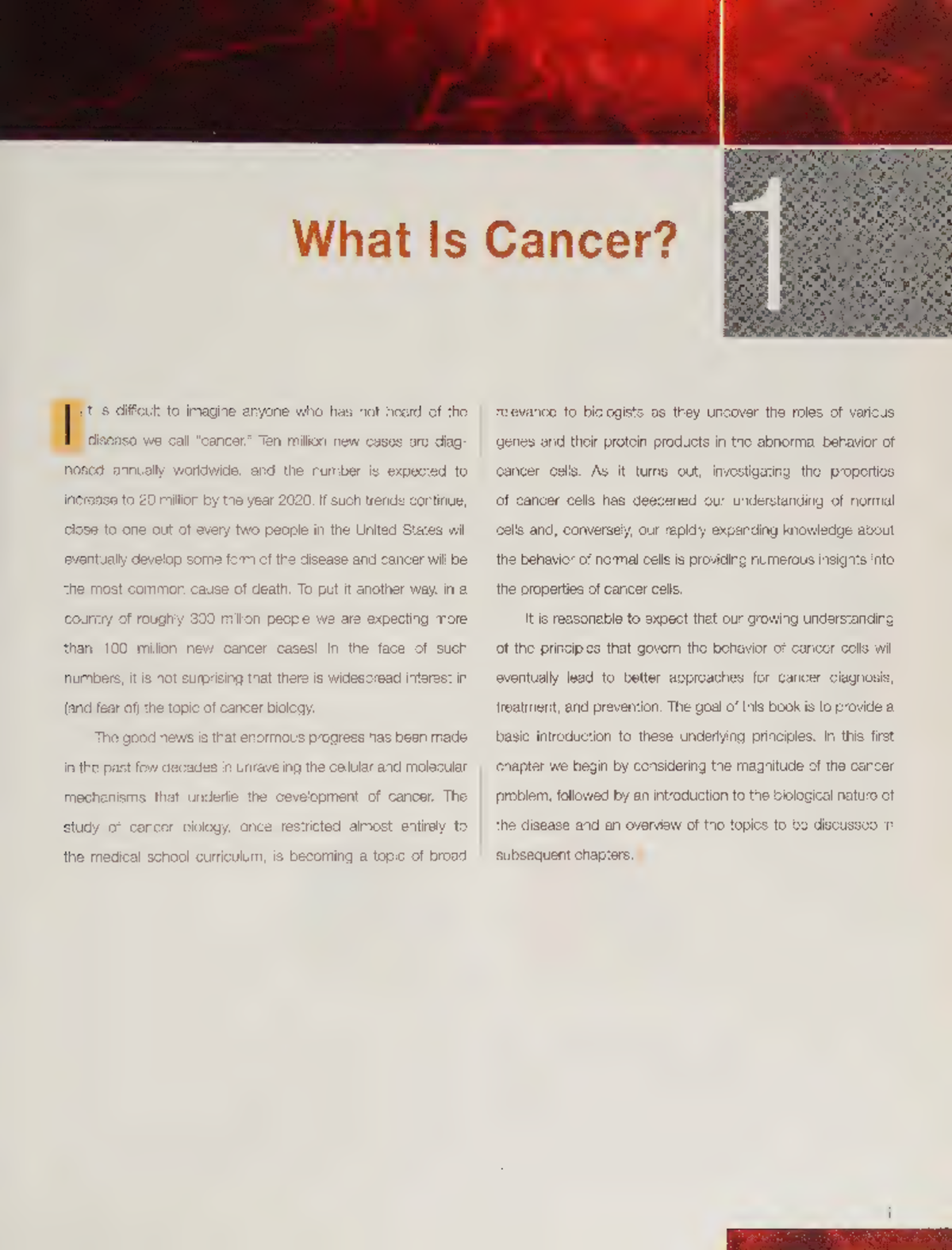 Cancer: An Introductory Overview and Its Biological Mechanisms - Studocu