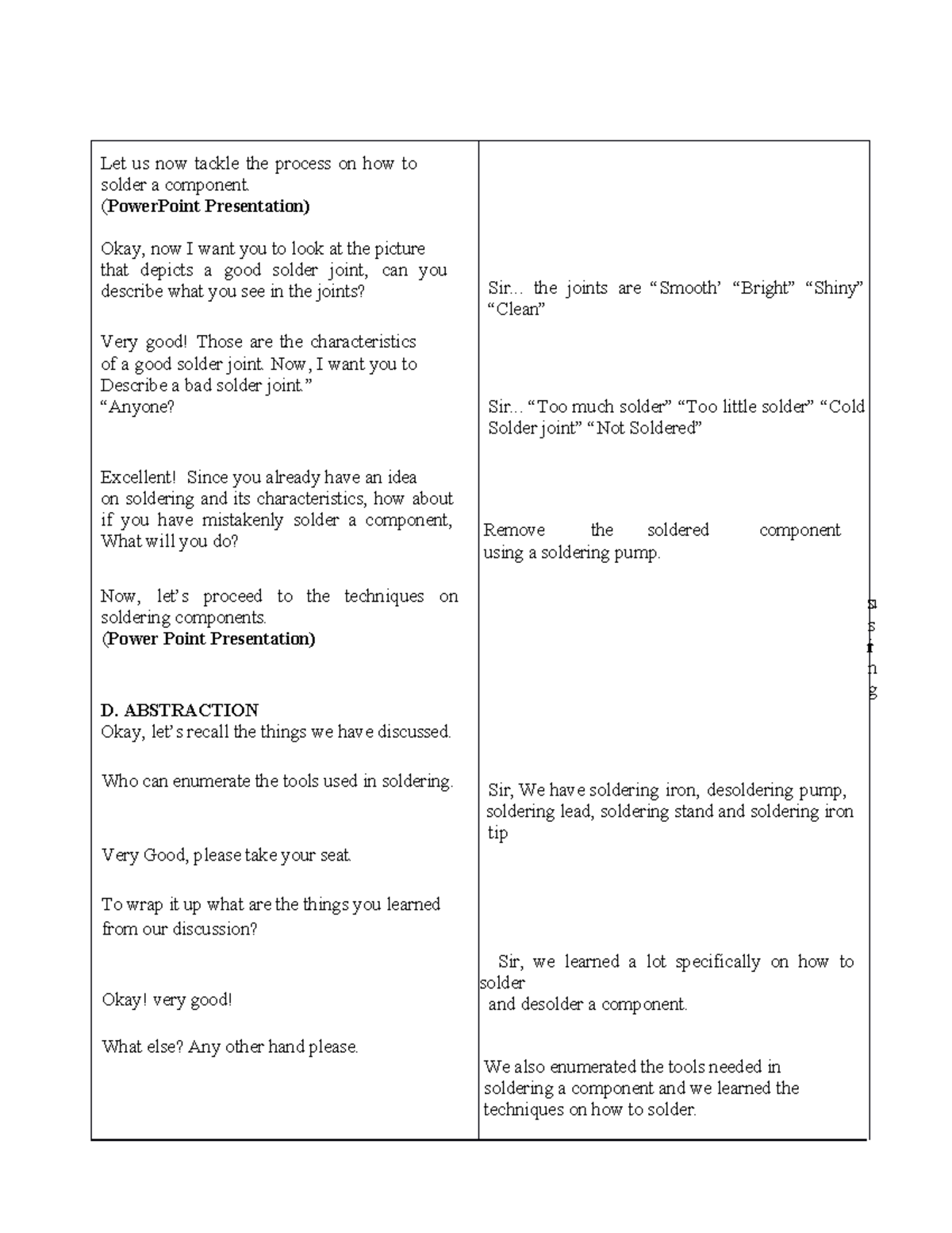 Soldering and Desoldering Techniques: Detailed Lesson Plan (05252026 ...
