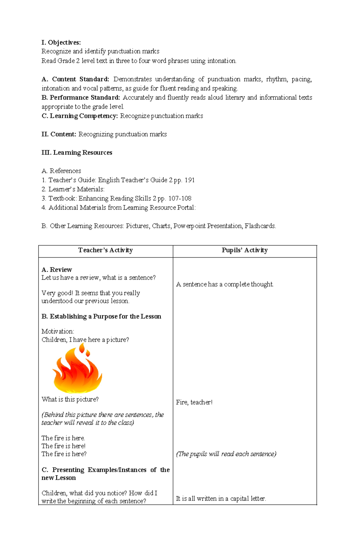 661191443-Punctuations - I. Objectives: Recognize and identify ...