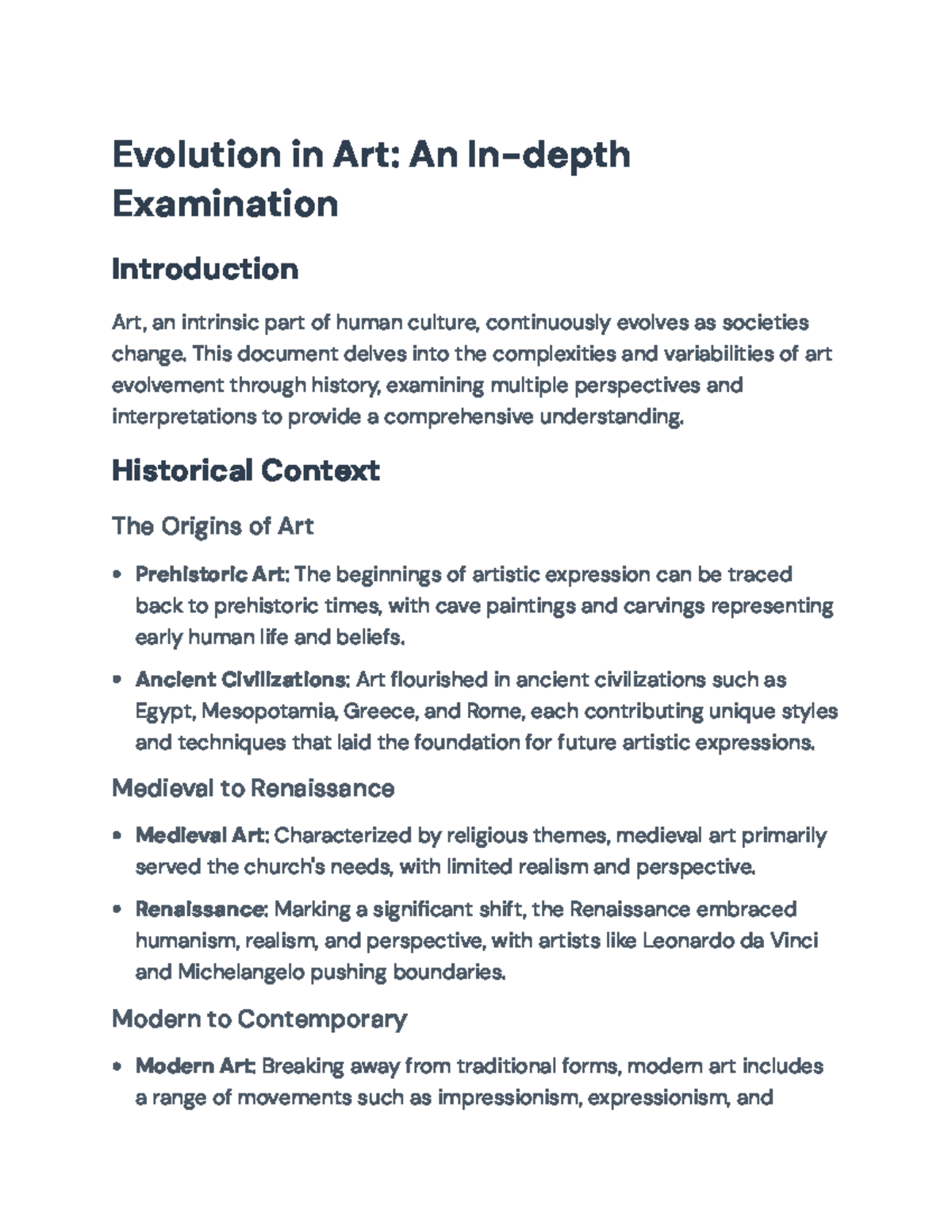 Evolution of Art: Insights on Historical Movements and Influential ...