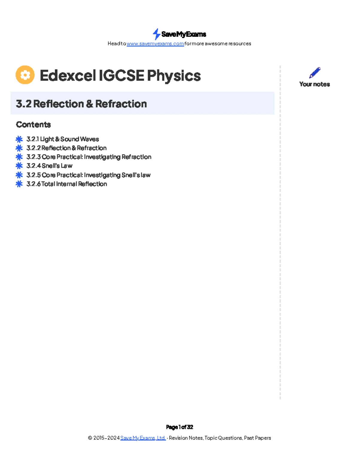 Class X Physics Worksheet: Light - Reflection & Refraction Exercises ...