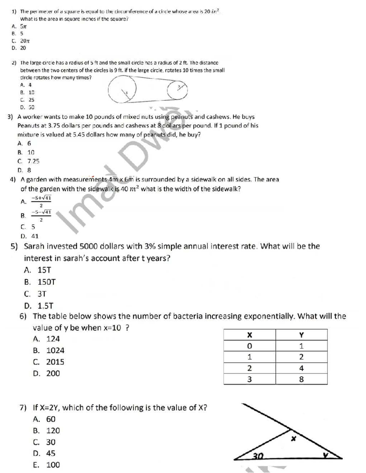 ACTM1-REV - Practice Problems on Geometry and Interest - Studocu