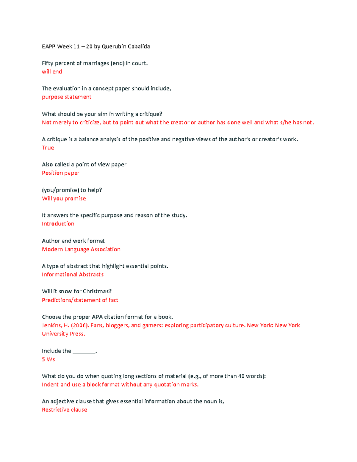 EAPP Week 11 Notes – Concept Paper Evaluation & Research Methods - Studocu