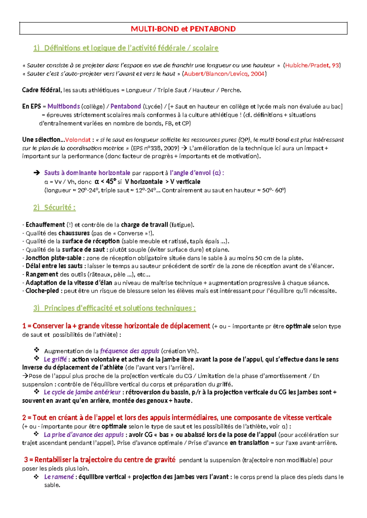 APSA - Javelot : Fonctionnement et Situation d'Apprentissage en ...