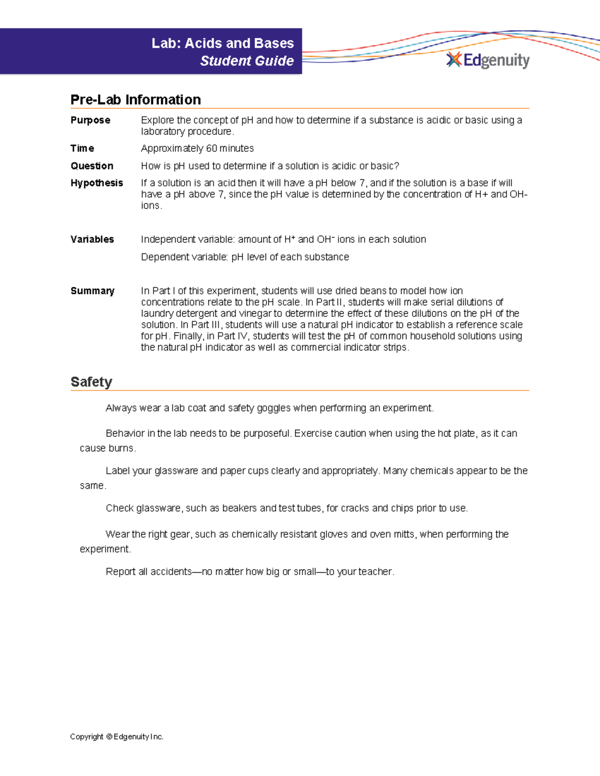 Copy of Lab-Acids and Bases-student guide - Lab: Acids and Bases ...