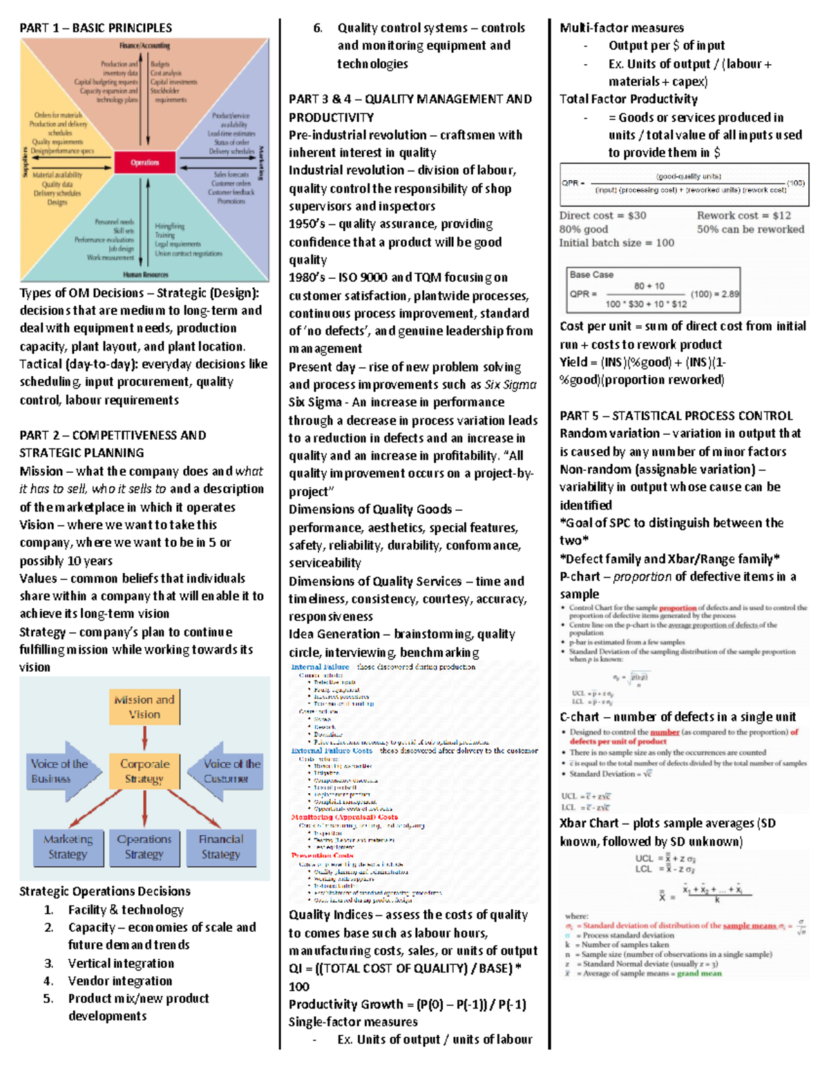 BU375 Midterm Study Guide: Operations Management Essentials - Studocu