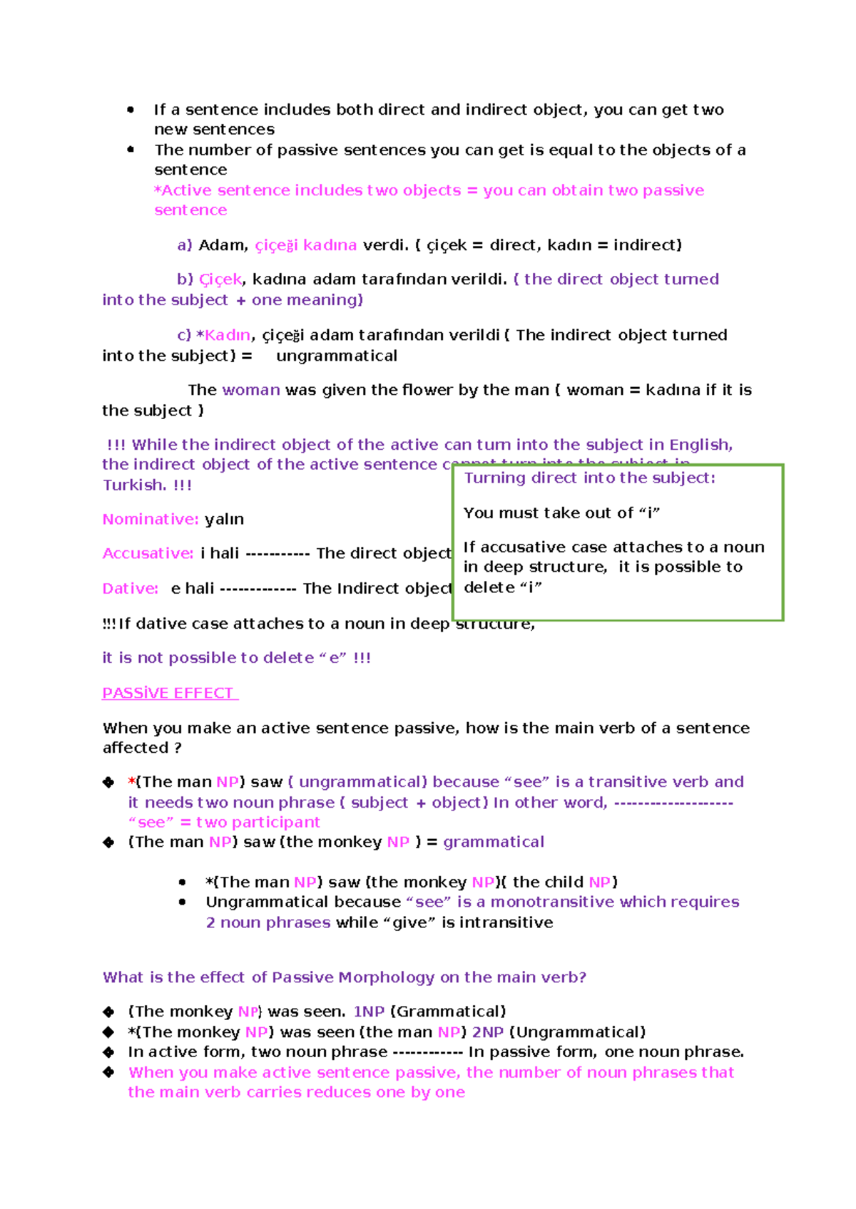 Lesson Notes of Vocational English (ENG 101) on Passive and Causative ...