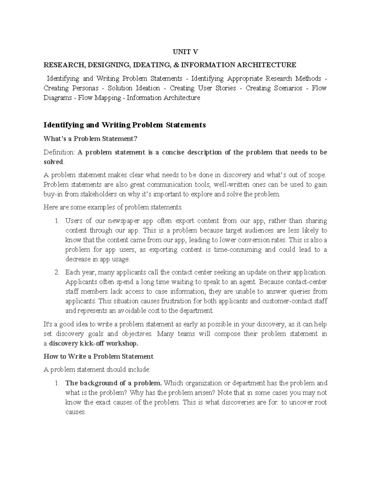 UNIT 5 - UI/UX Research, Design, and Problem Statement Development ...
