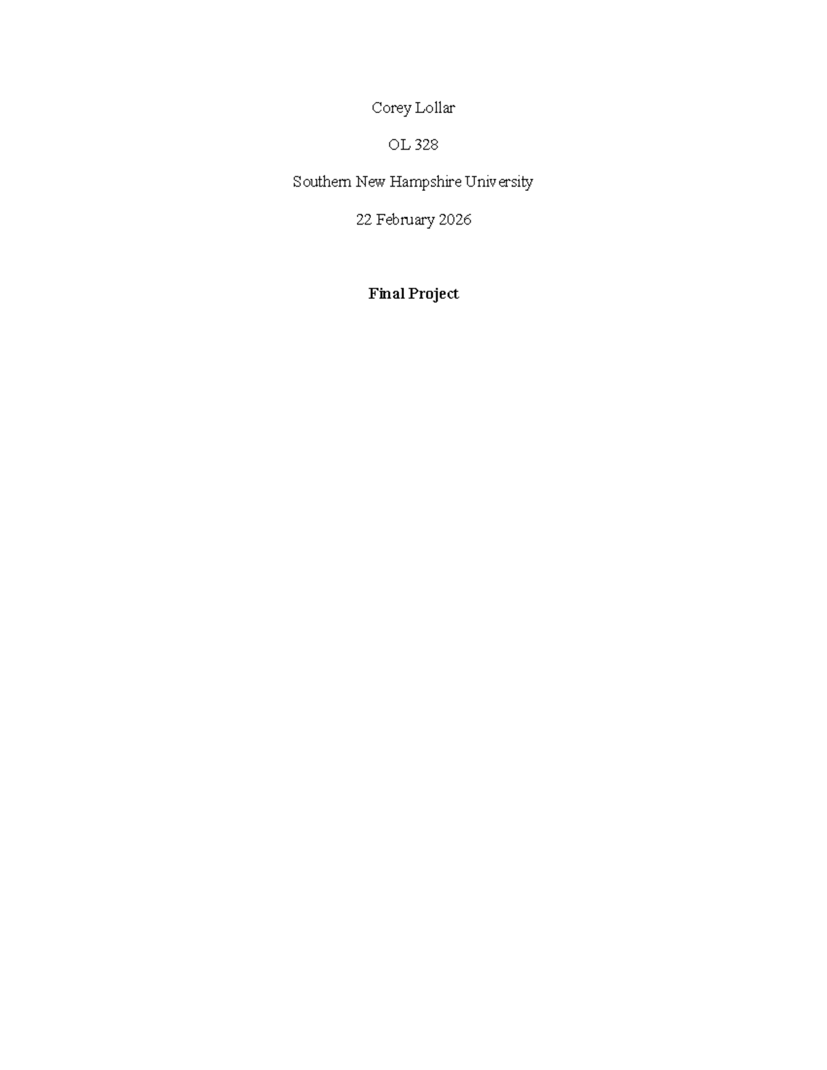 OL 328 Final Project: Leadership Development Action Plan - Studocu