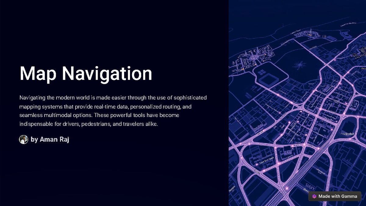 Map-Navigation ppt for case study - Map Navigation Navigating the ...