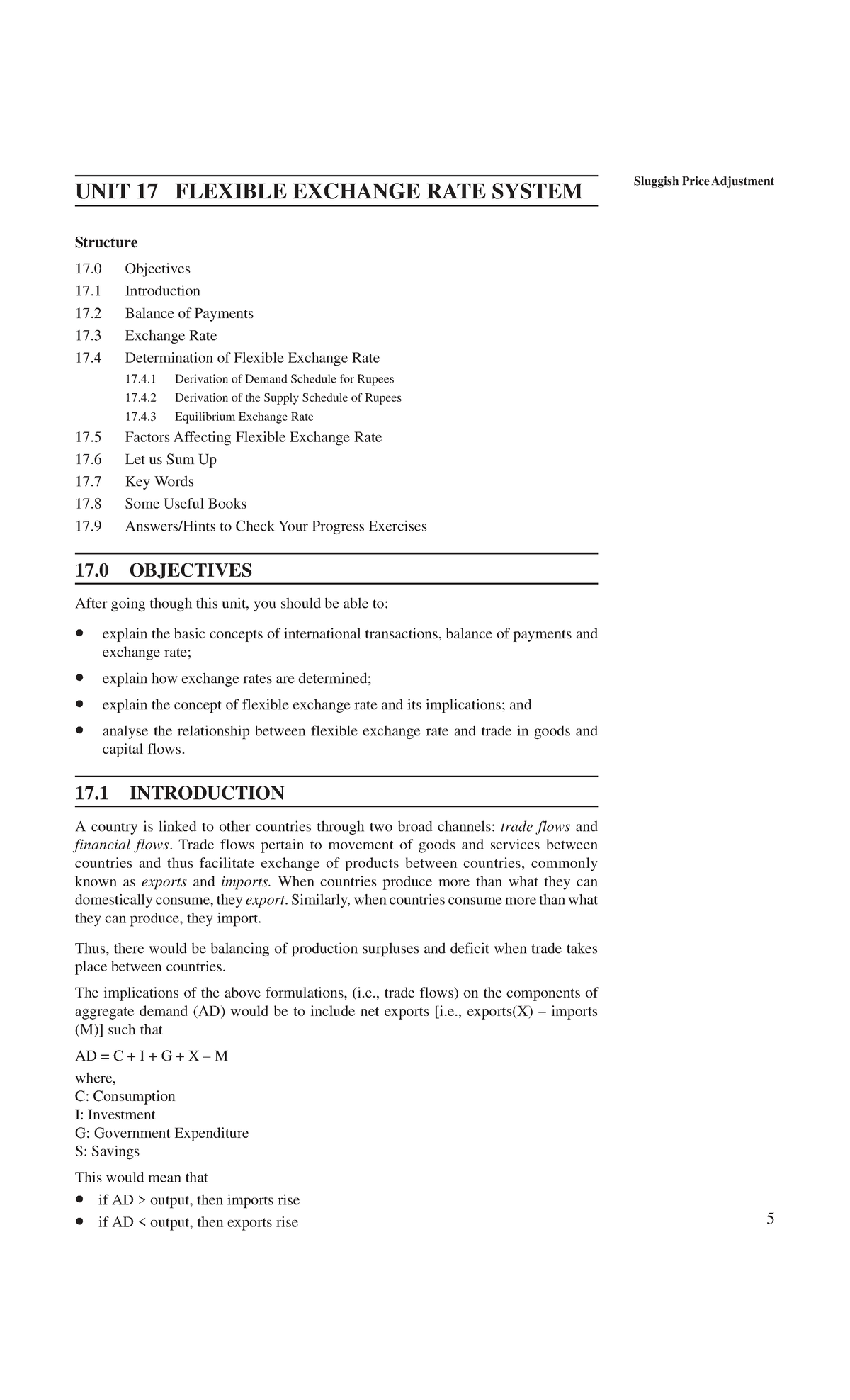Unit 17 - Flexible Exchange Rate System: Economics Notes - Studocu