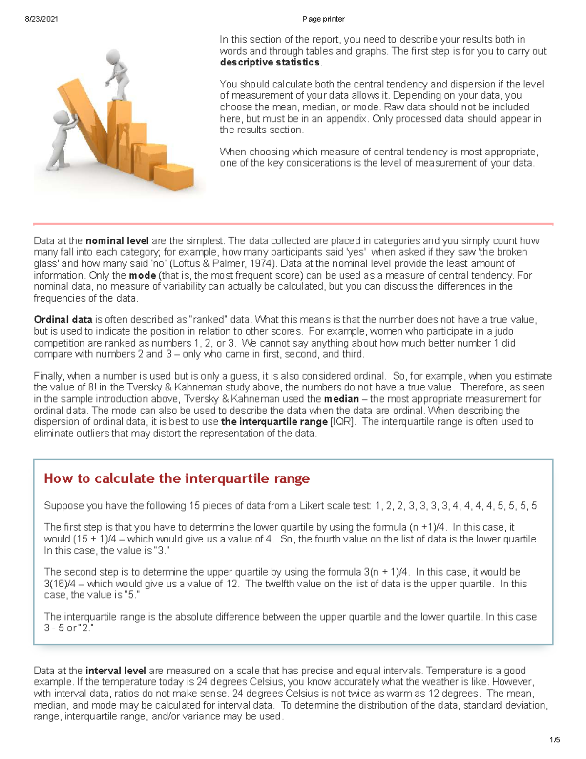 Descriptive Statistics Analysis for IA: Central Tendency & Dispersion ...