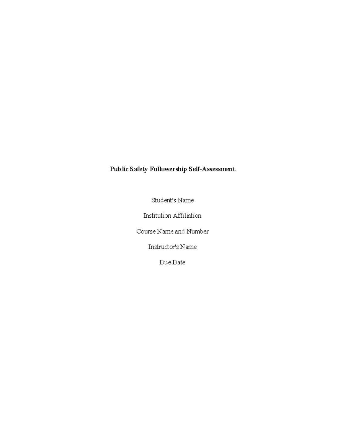 Public Safety Followership: Understanding Its Role and Impact - Studocu