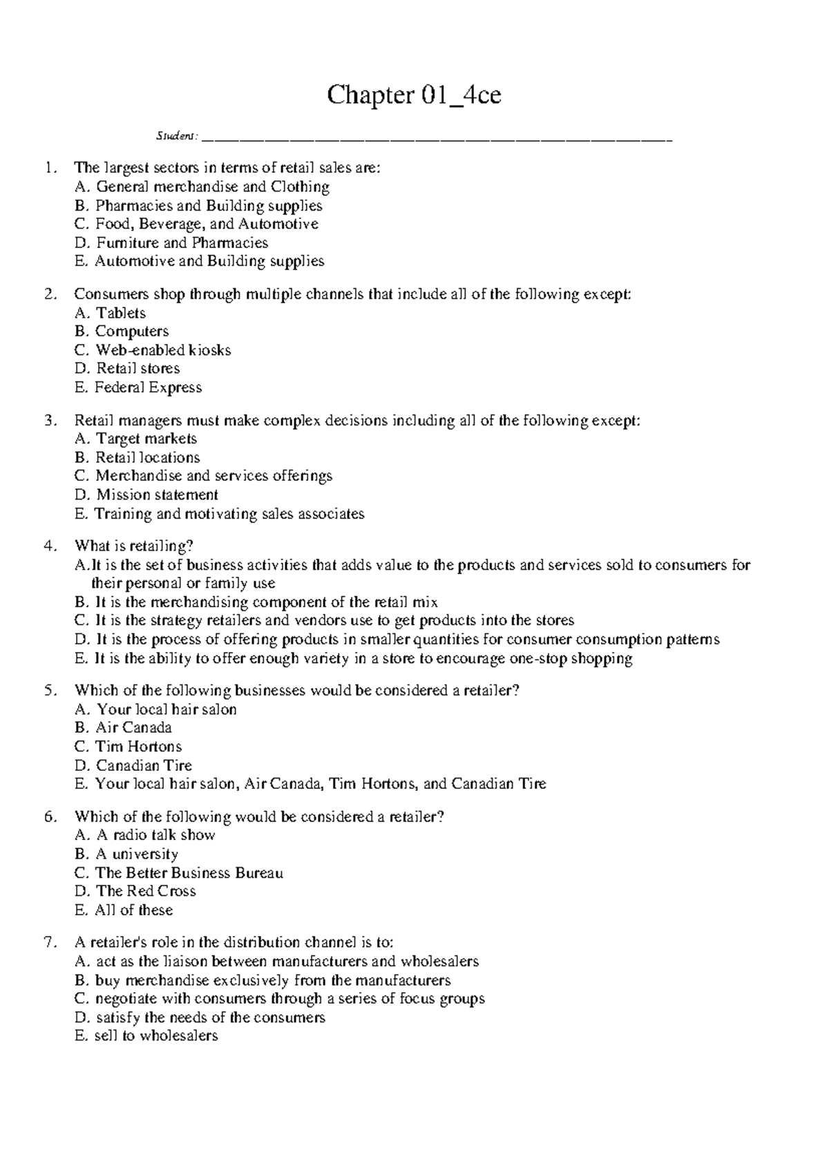 Ch 1 - Lecture notes 1 - Chapter 01_4ce _Student: - Studocu