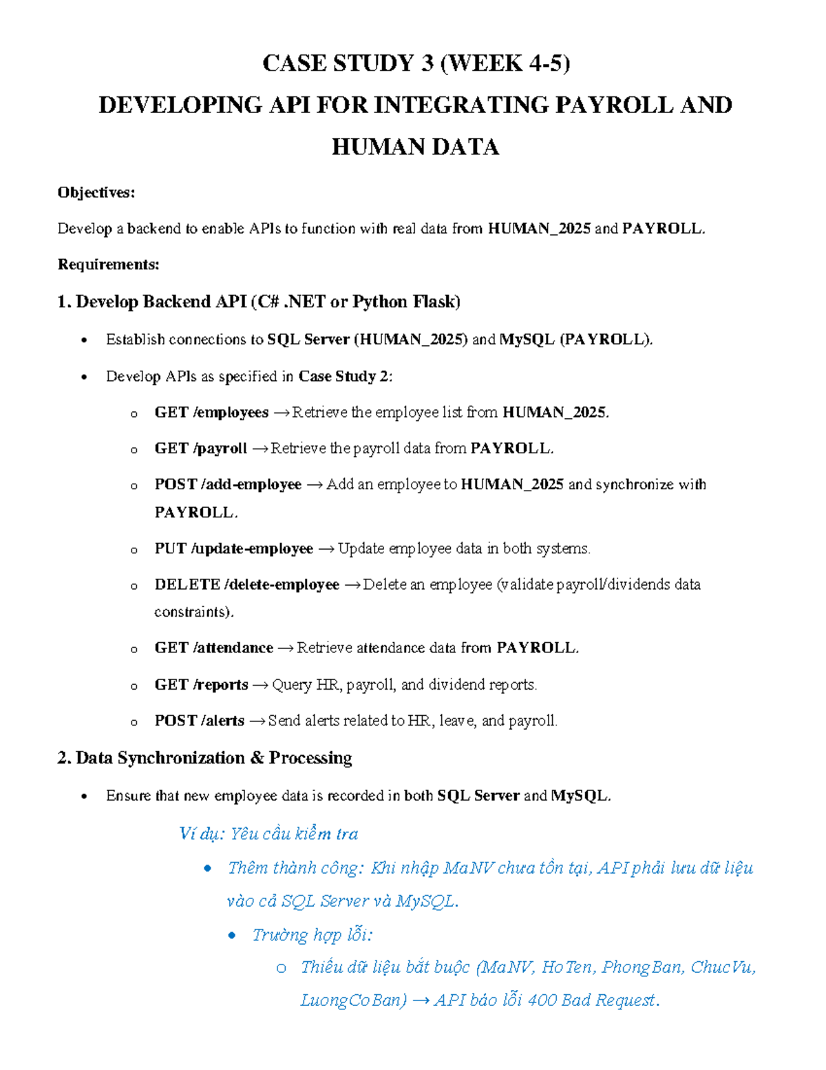 CASE Study 3 - API Development for Payroll & Human Data Integration ...