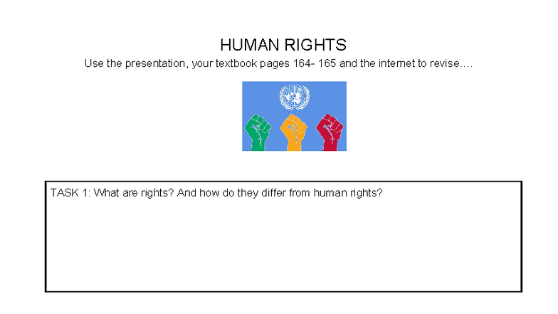 HUMAN RIGHTS Overview and Key Concepts - Task Guide - Studocu
